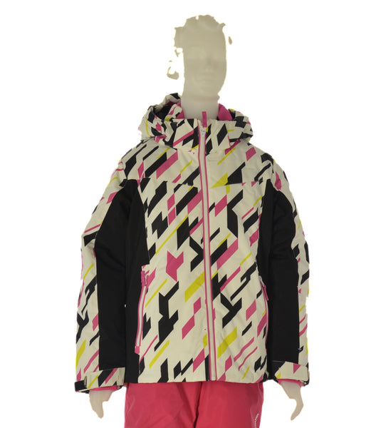 GIACCA SCI RAGAZZA ZIP CAPPUCCIO IMPERMEABILE TRASPIRANTE IDROREPELLENTE ANTIVENTO MARCA BRUGI ART. J319T48H.