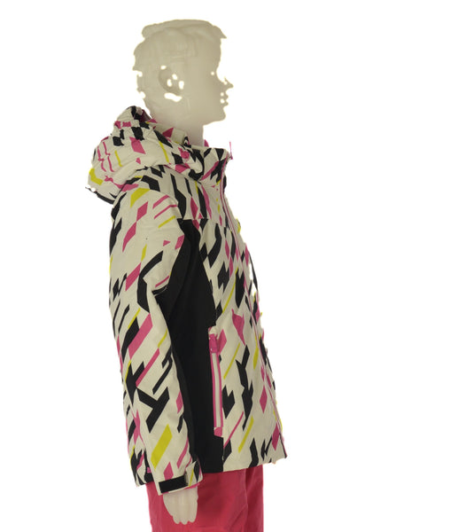 GIACCA SCI RAGAZZA ZIP CAPPUCCIO IMPERMEABILE TRASPIRANTE IDROREPELLENTE ANTIVENTO MARCA BRUGI ART. J319T48H.