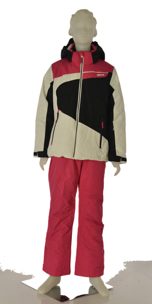 GIACCA SCI RAGAZZA ZIP CAPPUCCIO TASCHE IMPERMEABILE IDROREPELLENTE TRASPIRANTE ANTIVENTO MARCA BRUGI ART. T842T22K