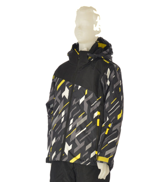 GIACCA SCI RAGAZZO ZIP CAPPUCCIO TASCHE IMPERMEABILE IDROREPELLENTE TRASPIRANTE ANTIVENTOMARCA BRUGI ART. JH4QT48H