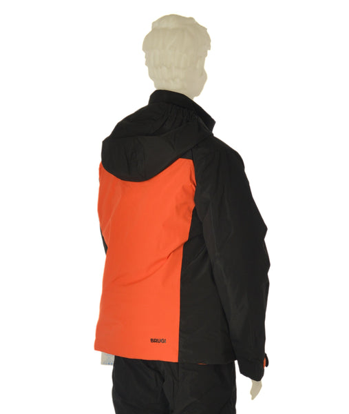 GIACCA SCI  RAGAZZO ZIP CAPPUCCIO IMPERMEABILE IDROREPELLENTE TRASPIRANTE ANTIVENTO MARCA BRUGI ART.J813T22K