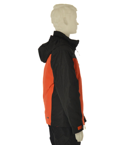 GIACCA SCI  RAGAZZO ZIP CAPPUCCIO IMPERMEABILE IDROREPELLENTE TRASPIRANTE ANTIVENTO MARCA BRUGI ART.J813T22K