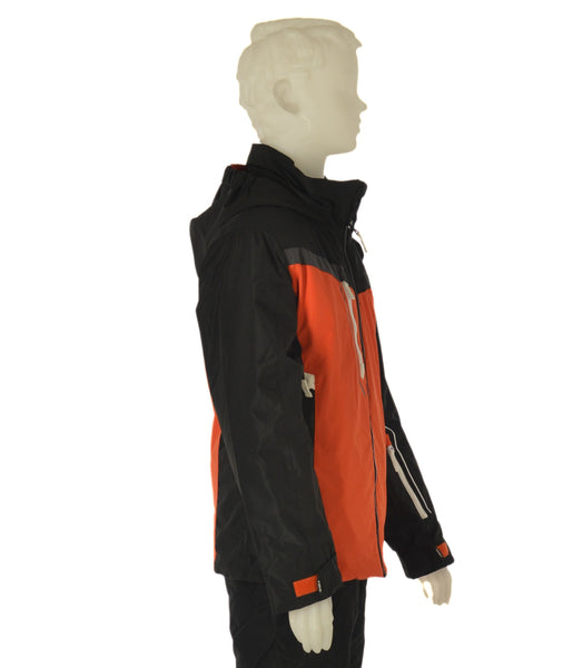 GIACCA SCI  RAGAZZO ZIP CAPPUCCIO IMPERMEABILE IDROREPELLENTE TRASPIRANTE ANTIVENTO MARCA BRUGI ART.J813T22K