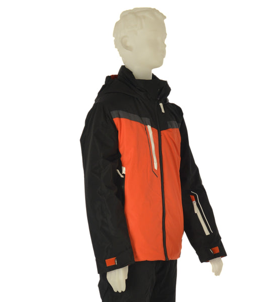 GIACCA SCI  RAGAZZO ZIP CAPPUCCIO IMPERMEABILE IDROREPELLENTE TRASPIRANTE ANTIVENTO MARCA BRUGI ART.J813T22K