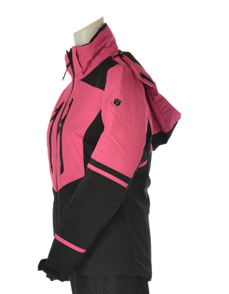 GIACCA SCI DONNA ZIP CAPPUCCIO TASCHE IMPERMEABILE TRASPIRANTE IDROREPELLENTE ANTIVENTO MARCA BRUGI ART. AE2WT48D