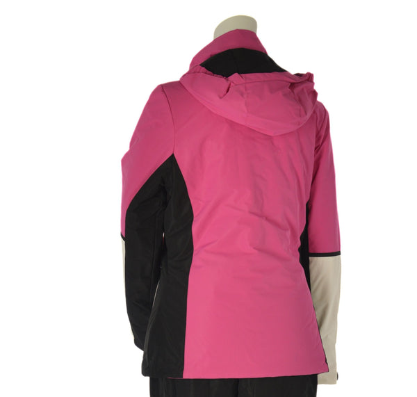 GIACCA SCI DONNA ZIP CAPPUCCIO REGOLARE IMPERMEABILE TRASPIRANTE IDROREPELLENTE ANTIVENTO MARCA BRUGI ART. AE2MT48A