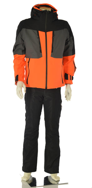 GIACCA SCI UOMO ZIP CAPPUCCIO IMPERMEABILE TRASPIRANTE IDROREPELLENTE ANTIVENTO MARCA BRUGI ART. AG4DT48D