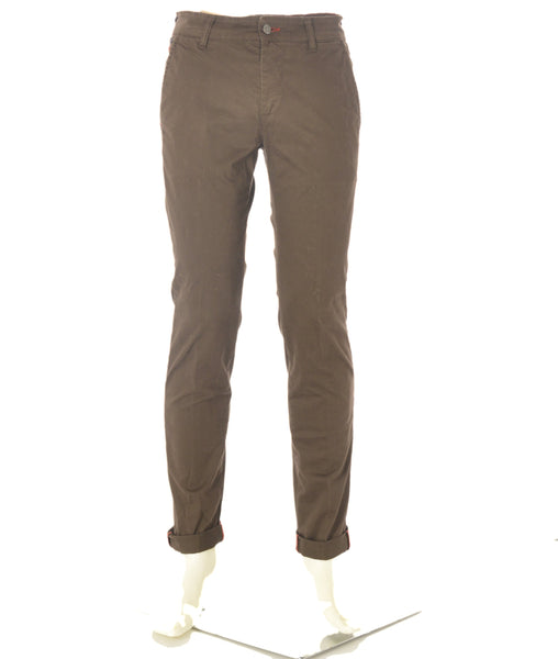 PANTALONI UOMO ZIP BOTTONE TASCHE RISVOLTO SLIM MARCA X-CAPE ART. MIKE