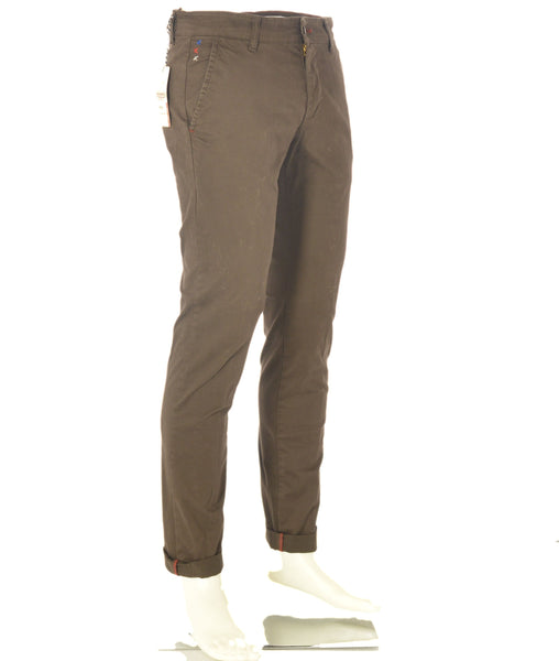 PANTALONI UOMO ZIP BOTTONE TASCHE RISVOLTO SLIM MARCA X-CAPE ART. MIKE