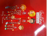 PIGIAMA BAMBINA TERMO COTONE SERAFINO NATALE CHRISTMAS PUPAZZO NOTTINGHAM ART. 39700B