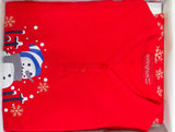 PIGIAMA BAMBINA TERMO COTONE SERAFINO NATALE CHRISTMAS PUPAZZO NOTTINGHAM ART. 39700B