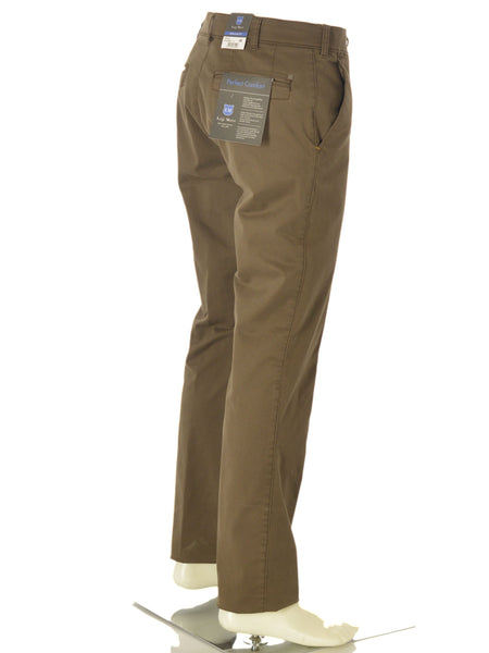PANTALONI UOMO ZIP GANCIO TASCHE MICRO LAVORAZIONE REGULAR FIT MARCA LUIGI MORINI ART. IMOLA