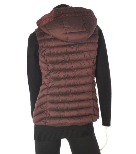 GILET DONNA ZIP CAPPUCCIO TASCHE CANGIANTE MARCA VIRGINIA BLU ART.BIANCA-50C