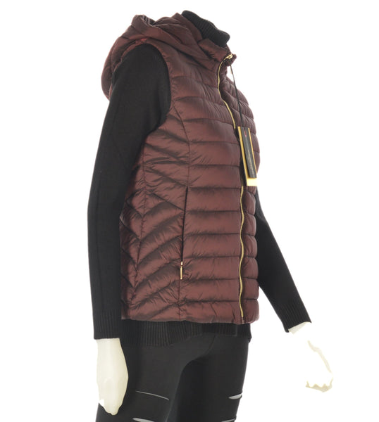 GILET DONNA ZIP CAPPUCCIO TASCHE CANGIANTE MARCA VIRGINIA BLU ART.BIANCA-50C