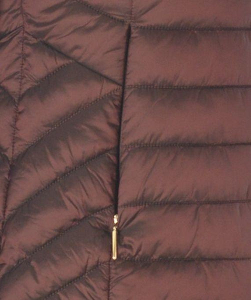 GILET DONNA ZIP CAPPUCCIO TASCHE CANGIANTE MARCA VIRGINIA BLU ART.BIANCA-50C