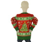 MAGLIONE BAMBINO NATALE GIROCOLLO POLSINI FASCIA LUCI MARCA JULE ART. LEDKIDS7