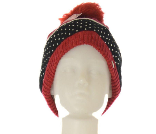 BERRETTO DONNA MORBIDO CALDO POM POM BRILLANTINI LAVORATOMARCA BRUGI ART.Z92K6435