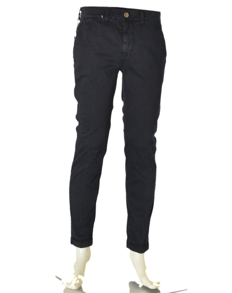 PANTALONE UOMO ZIP BOTTONE CINQUE TASCHE RISVOLTO MARCA HOLIDAY ART. BARDOK