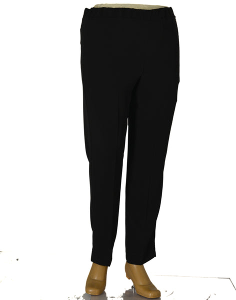 PANTALONI DONNA  OVER ELEGANTI ELASTICO RICAMO SPACCHETTO MARCA PERLA ART.MAGIH OVER