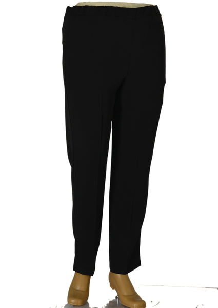 PANTALONI DONNA  OVER ELEGANTI ELASTICO RICAMO SPACCHETTO MARCA PERLA ART.MAGIH OVER