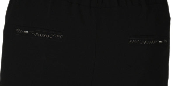 PANTALONI DONNA  OVER ELEGANTI ELASTICO RICAMO SPACCHETTO MARCA PERLA ART.MAGIH OVER
