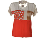 T-SHIRT DONNA MEZZA MANICA GIROCOLLO STAMPA MARCA SILCO ART.192