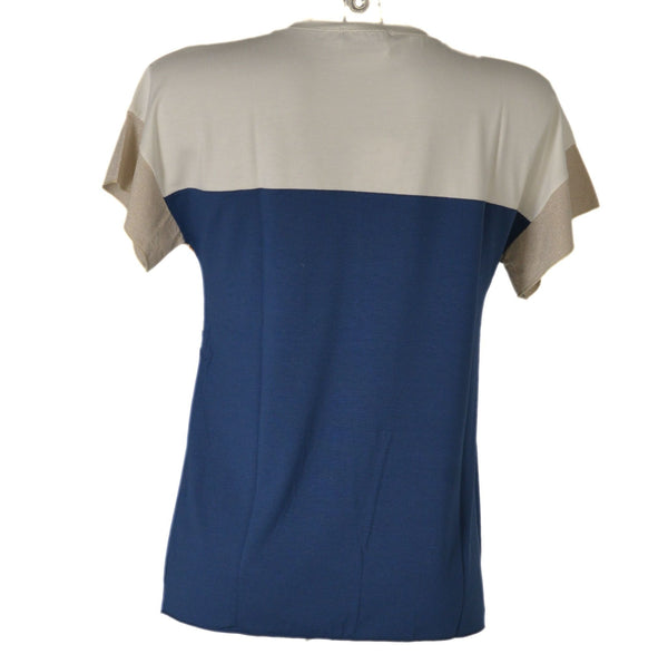 T-SHIRT DONNA MEZZA MANICA GIROCOLLO STAMPA MARCA SILCO ART.192