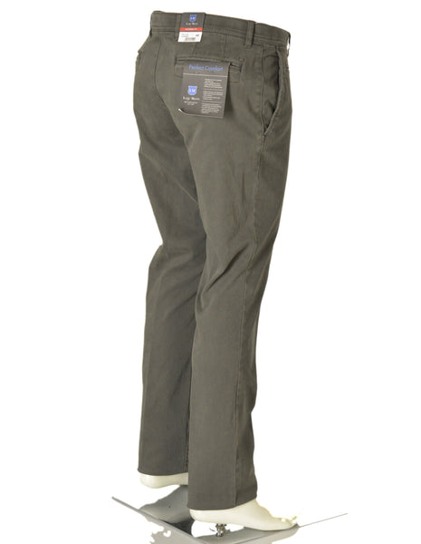 PANTALONE UOMO ZIP BOTTONE TASCHE TASCHINO MODERN FIT MARCA LUIGI MORINI ART.GALLINO4249