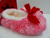 PANTOFOLE BABBUCCE CASA NOTTE FIOCCO REGALO NATALE MARCA CIOCCA ART.CND021R