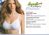 REGGISENO BRASSIERE MORBIDO COTONE ELASTICIZZATO MARCA LEPEL ART.LINDA
