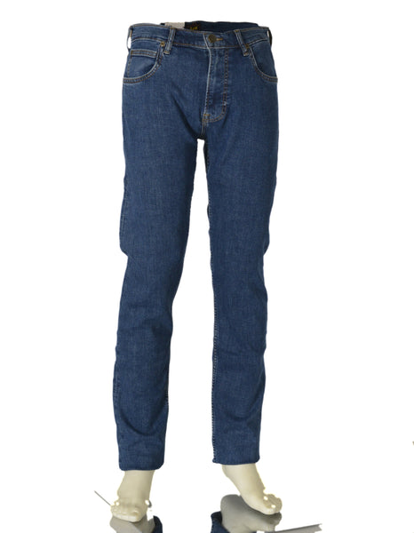 JEANS UOMO ZIP BOTTONE CINQUE TASCHE SLIM SCURO MARCA LEE ART. RIDER