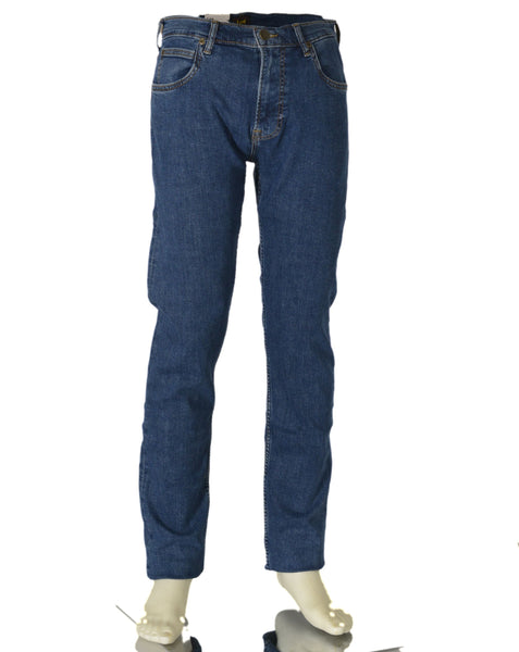 JEANS UOMO ZIP BOTTONE CINQUE TASCHE SLIM SCURO MARCA LEE ART. RIDER