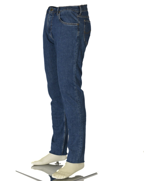 JEANS UOMO ZIP BOTTONE CINQUE TASCHE SLIM SCURO MARCA LEE ART. RIDER