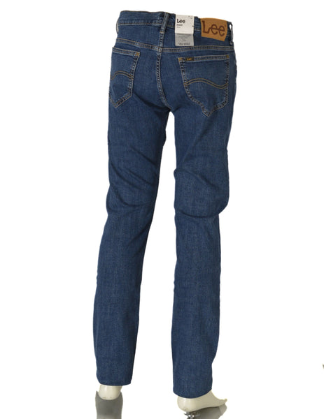 JEANS UOMO ZIP BOTTONE CINQUE TASCHE SLIM SCURO MARCA LEE ART. RIDER