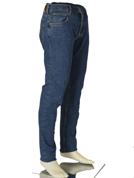 JEANS UOMO ZIP BOTTONE CINQUE TASCHE SLIM SCURO MARCA LEE ART. RIDER