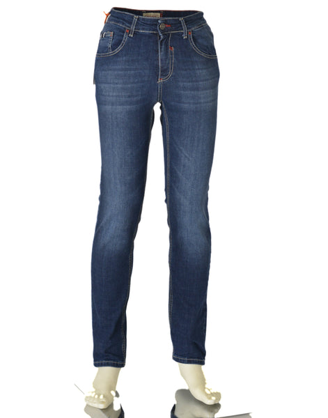 JEANS UOMO ZIP BOTTONE CINQUE TASCHE REGOLARE SCURO MARCA X-CAPE ART. RETEK