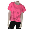 T-SHIRT MAGLIETTA DONNA RAGAZZA PURO COTONE STAMPA RUN MARCA LOSAN ART. 31E1005AL