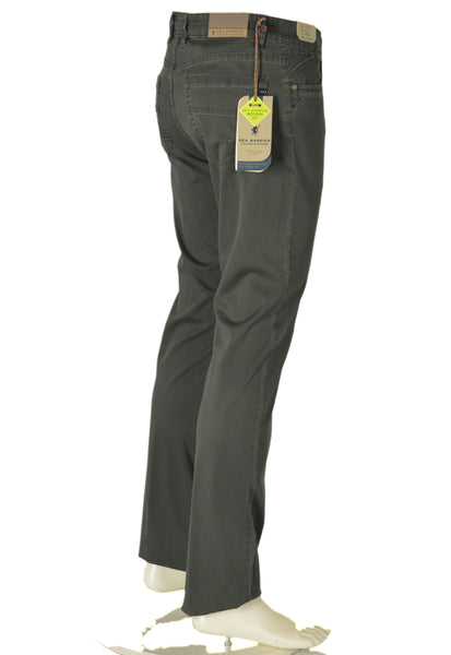 PANTALONE UOMO ZIP BOTTONE CINQUE TASCHE LEGGERO MODERN FIT MARCA SEA BARRIER ART. BRACCO