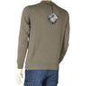 MAGLIONE UOMO COTONE GIROCOLLO MANICA LUNGA POLSINI FASCIA MARCA RE DEL MARE ART.22.3600