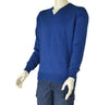 MAGLIONE UOMO COTONE SCOLLO POLSINI FASCIA MARCA RE DEL MARE ART. 2.11