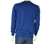 MAGLIONE UOMO COTONE SCOLLO POLSINI FASCIA MARCA RE DEL MARE ART. 2.11
