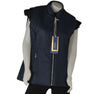 GILET DONNA CONFORMATO ZIP TASCHE LAVORATO DOUBLE FACE LEGGERO MARCA VIRGINIA BLU ART.CONF-GAELLE-REV