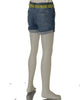 SHORT RAGAZZA BOTTONI JEANS LEGGERO ARRICCIATO CINTURA MARCA LOSAN ART. 31G-6008AL