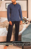 PIGIAMA UOMO RAGAZZO SERAFINO MISTO COTONE MICRO FANTASIA NOTTINGHAM ART.PG40523