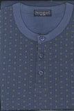 PIGIAMA UOMO RAGAZZO SERAFINO MISTO COTONE MICRO FANTASIA NOTTINGHAM ART.PG40523