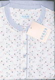 PIGIAMA DONNA RAGAZZA SERAFINO PURO COTONE FIORI PIZZO POLSINI MARCA OHANA ART. 21394