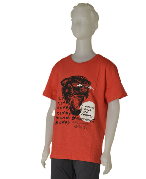 T-SHIRT RAGAZZO COTONE GIROCOLLO MEZZA MANICA STAMPA MARCA LOSAN ART. 31F-1006AL