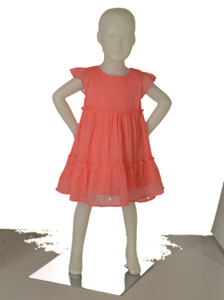 ABITO VESTITO BAMBINA SMANICATO BALZE POIS MARCA LOSAN ART.316-7782AL