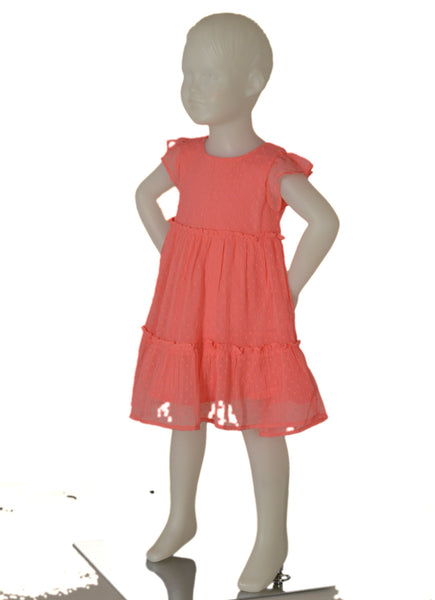 ABITO VESTITO BAMBINA SMANICATO BALZE POIS MARCA LOSAN ART.316-7782AL