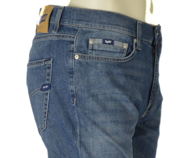 JEANS UOMO RAGAZZO CINQUE TASCHE STRAIGHT ZIP BOTTONE MARCA GAS ART. MORRIS WK83
